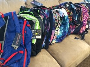 photo of backpacks for kids in need