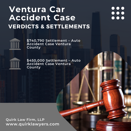 Ventura Car Accident Case Verdicts & Settlements