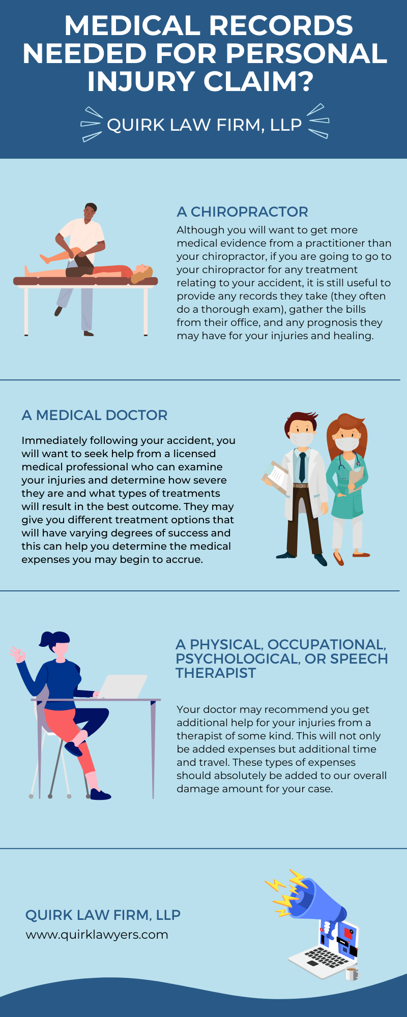 medical records needed for personal injury claim Infographic